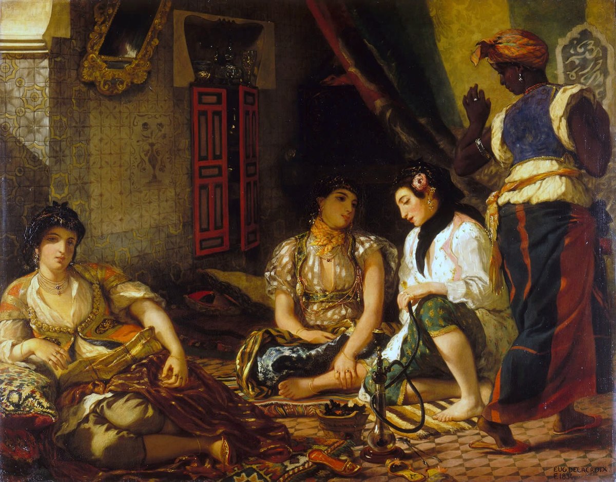(1) Women of Algiers in Their Apartment (Eugène Delacroix, 1834)