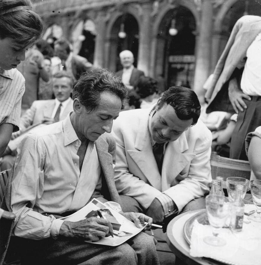 (2) Jean Cocteau et Orson Welles à la Mostra de Venise en 1948