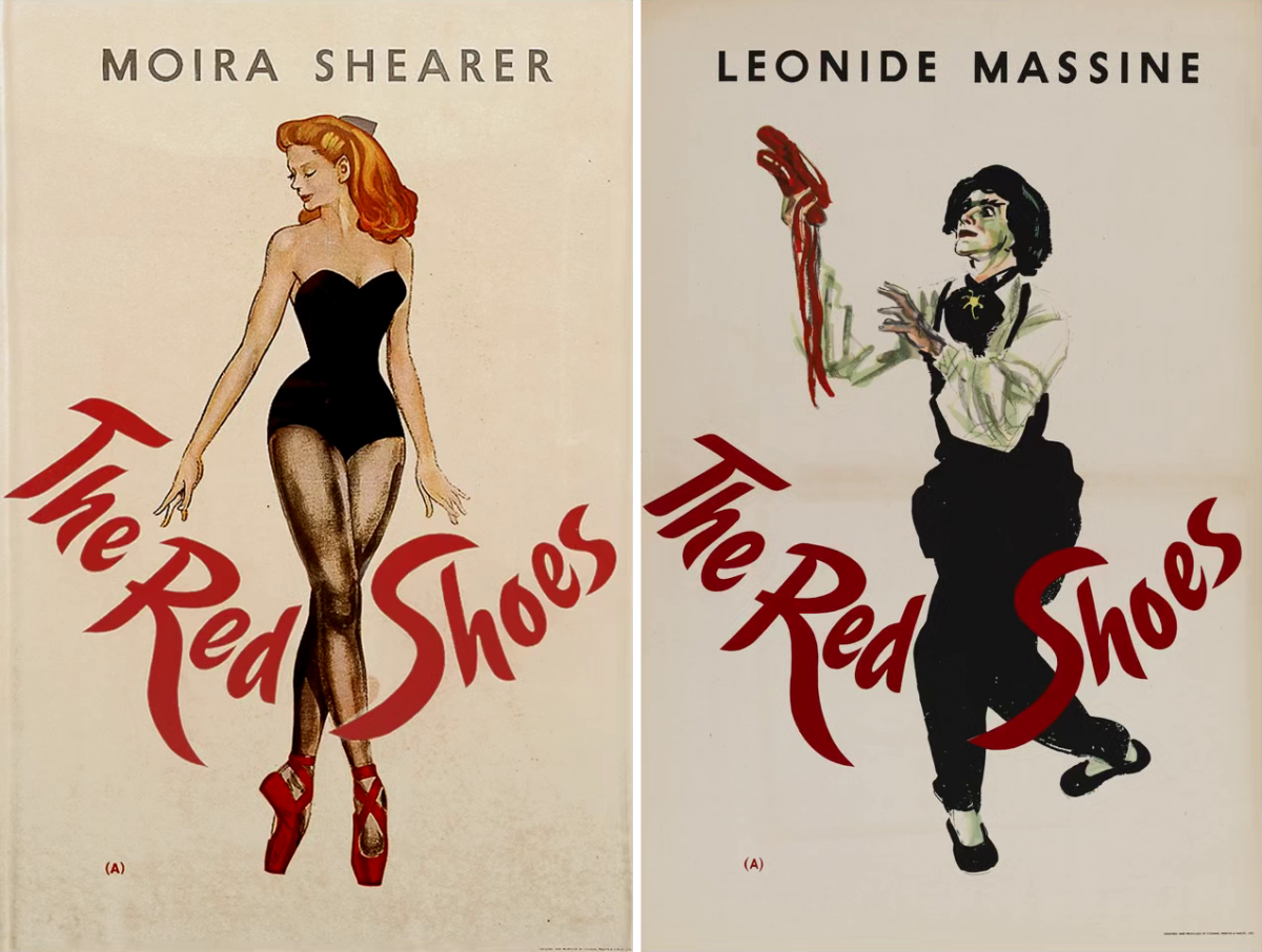 Two lobbycards used as promotion for The Red Shoes