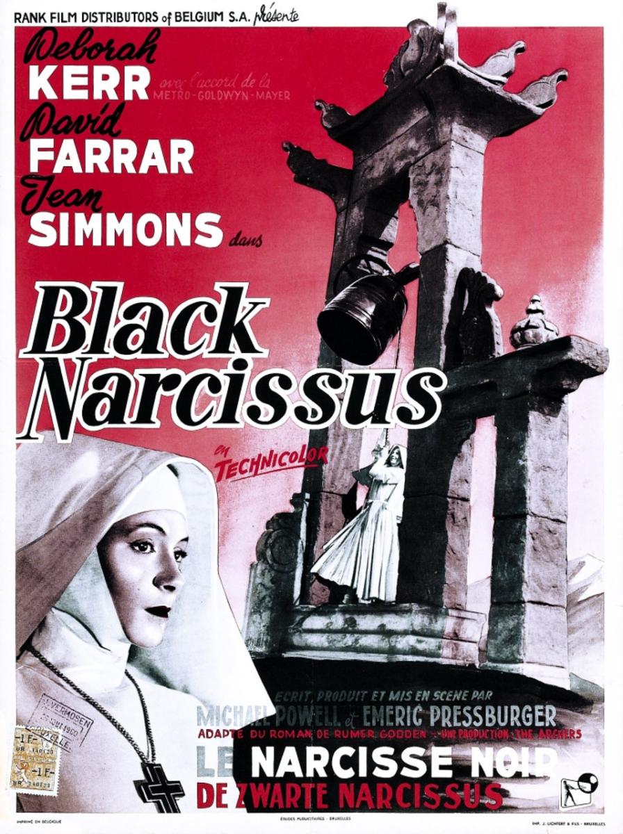 Belgian poster for Black Narcissus (Michael Powell, Emeric Pressburger, 1947)