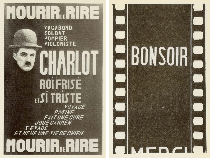 (2) & (3) Images du livre Cinéma (1921) de Jean Epstein